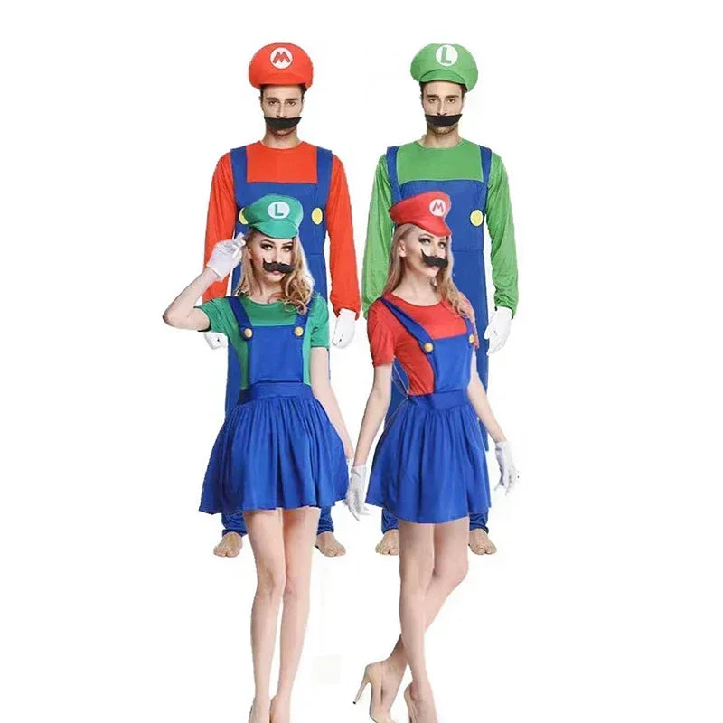 イベント・ハロウィングッズ｜マリオ＆ルイージ 仮装セット（S/M/L/XL）