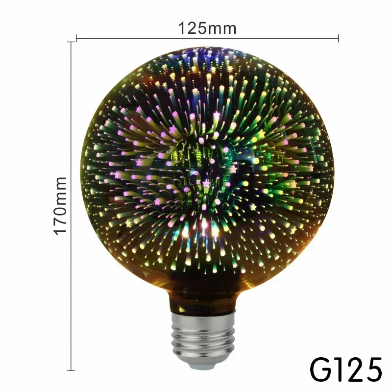 【E27 LEDエジソン電球】カラフルなバブル型ヴィンテージデザイン