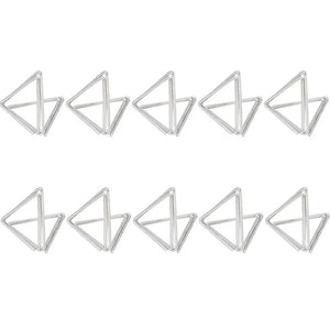イベント・結婚式装飾｜金属製三角形フォトクリップスタンド10個セット