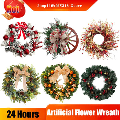 クリスマスリース｜クリスマスリース｜飾りリース30CM・35CM・40CM・50CM｜誉PRINTING