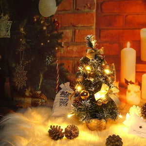 イベント・クリスマス装飾｜LED付き40cmデスクトップクリスマスツリー