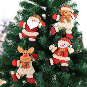 イベント・クリスマス装飾｜可愛い！クリスマスぬいぐるみオーナメント(4個セット)