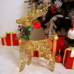イベント・クリスマス装飾｜鉄製トナカイライトイルミネーション(30c/40c/50c)