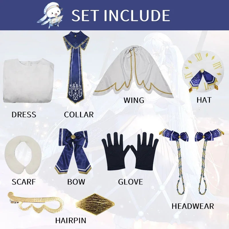 イベント・ハロウィングッズ｜雪ミク コスプレ衣装セット／ウイッグ（Ｓ～XXL)