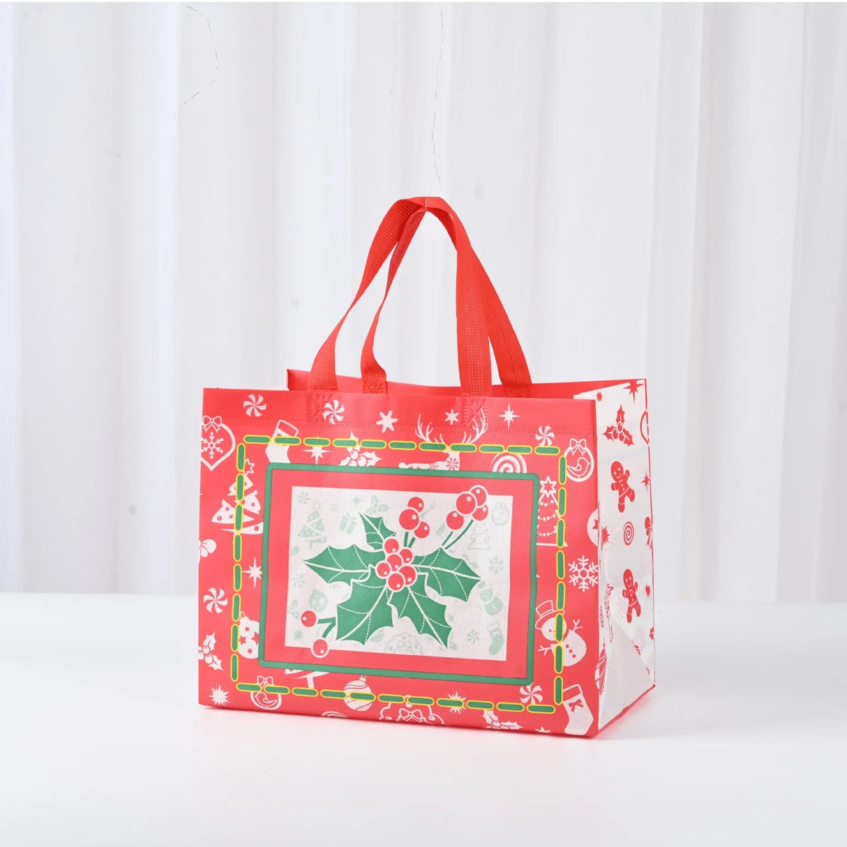 イベント・クリスマス装飾｜防水ギフト用クリスマス柄トートバッグ