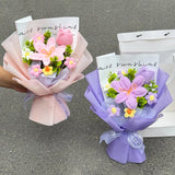 手作りかぎ針編みの花束 母の日ギフト