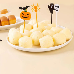 イベント・ハロウィングッズ｜プラスチック製ケーキトッパー10個セット
