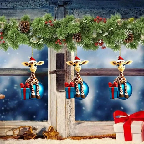 イベント・クリスマス装飾｜キリンのクリスマス2Dペンダントデコレーション