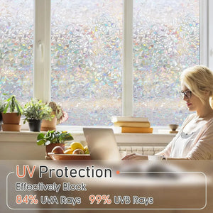 【UVカット・静電気吸着】すりガラス窓風フィルム（レトロ幾何学柄5パターン）
