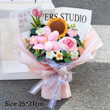 手作りかぎ針編みの花束 母の日ギフト