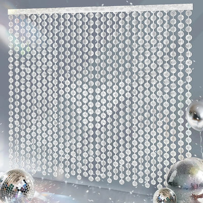イベント・クリスマス装飾｜シルバーフリンジカーテン｜誉PRINTING
