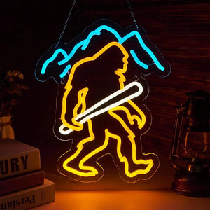 サスカッチ  LEDネオンサイン（ネオン看板） 調光機能付き
