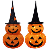 イベント・ハロウィングッズ｜LEDライト付きスタンドパンプキンランタン