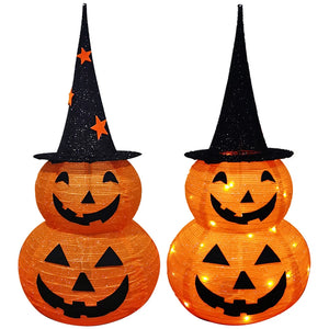 イベント・ハロウィングッズ｜LEDライト付きスタンドパンプキンランタン