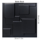 【DIY用】３D幾何学柄 石膏壁面風ステッカー(12pcs）