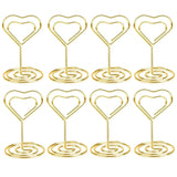 イベント・結婚式装飾｜ハート型金属製プレースカードホルダー20個