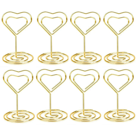 イベント・結婚式装飾｜ハート型金属製プレースカードホルダー20個