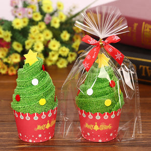 イベント・クリスマスグッズ｜可愛い！クリスマスラッピング ハンドタオル(30×30cm)