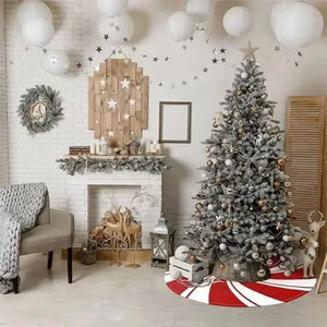 イベント・クリスマス装飾｜クリスマスツリースカート クラシックレッド 120cm