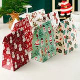 イベント・クリスマス装飾｜クリスマス柄紙製ギフトバッグセット(5/10個入)