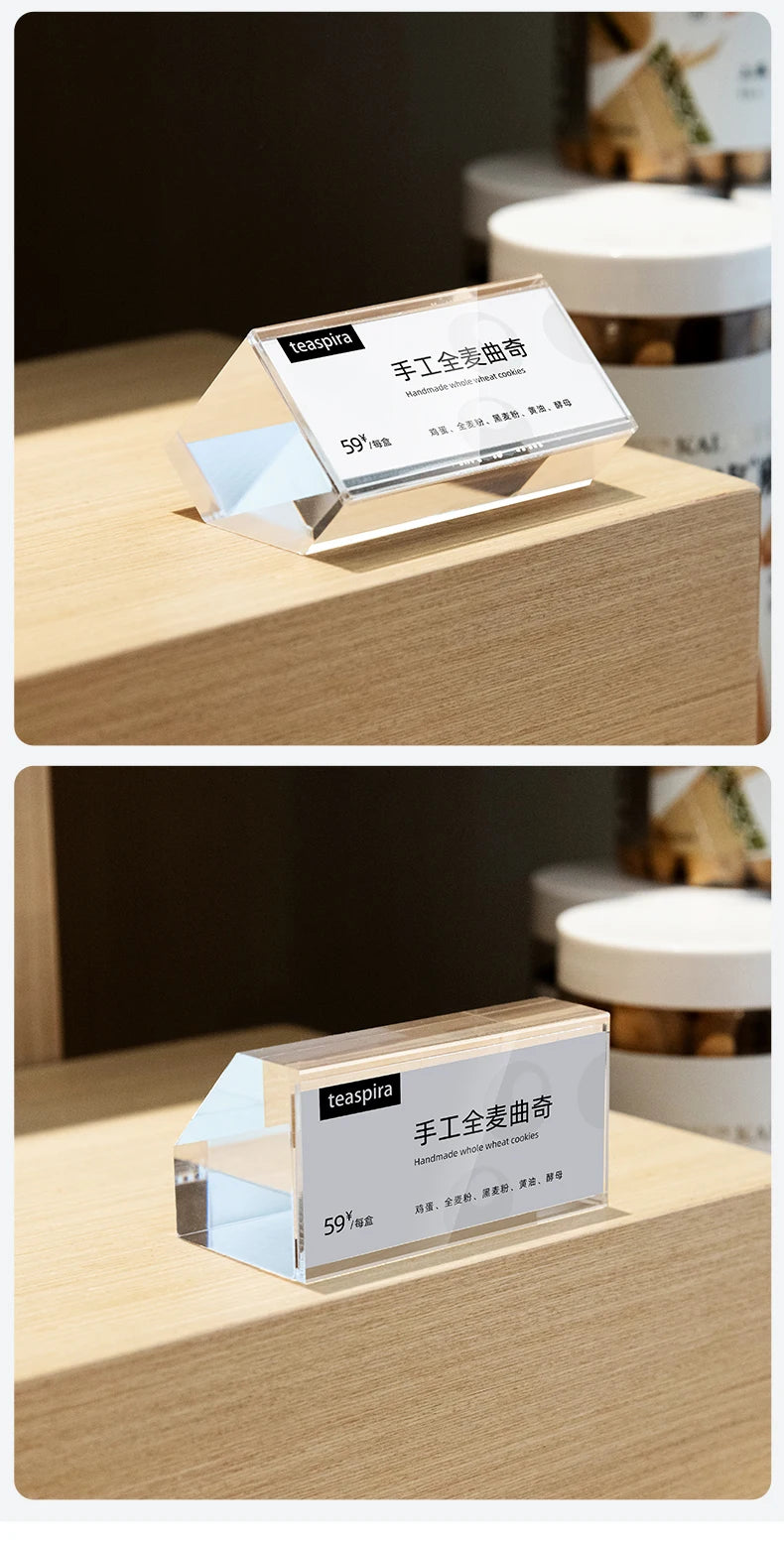 アクリル値札用デスクトップ広告スタンド