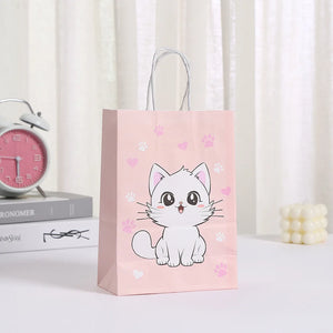 |ノベルティ用品 | 猫プリントギフトバッグセット | W15×H21×D8