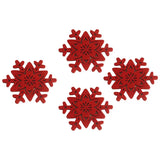 イベント・クリスマス装飾｜スノーフレークコースター4枚セット