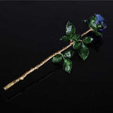 クリスタルローズガラスペーパーウェイトギフト