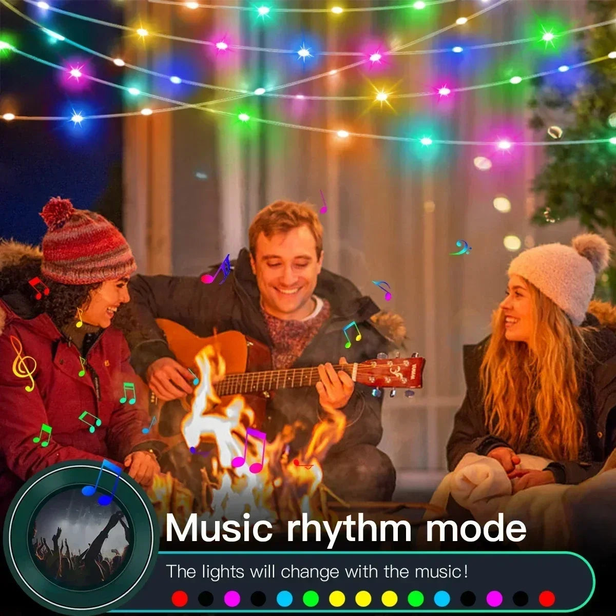 【イベント・クリスマス装飾】LEDクリスマスライト Bluetooth対応(5M/10M/20M)