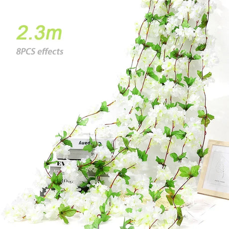 パーティー・インテリア装飾｜造花 桜ガーランド（1.8M/2.3M）