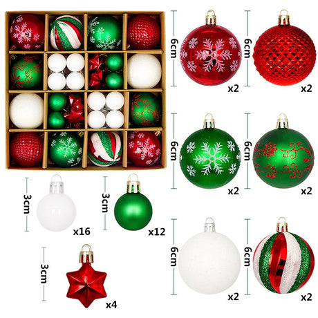 イベント・クリスマス装飾｜ボールオーナメントセット