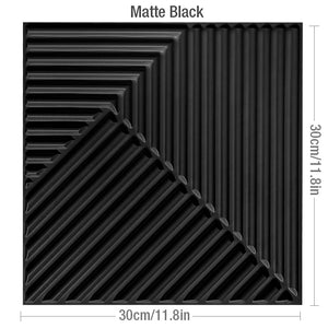【DIY用】３D幾何学柄 石膏壁面風ステッカー(12pcs）