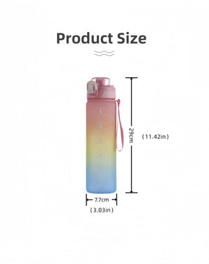 |イベント・ノベルティ用品 | タイムマーカー付きグラデーションウォーターボトル | 1000ml
