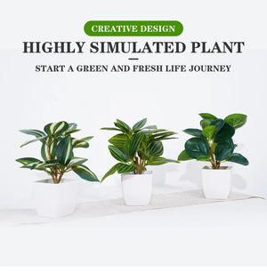 フェイクグリーン 盆栽 鉢植え装飾｜人工観葉植物 ミニテーブルプランター インテリア オフィス ホテル用