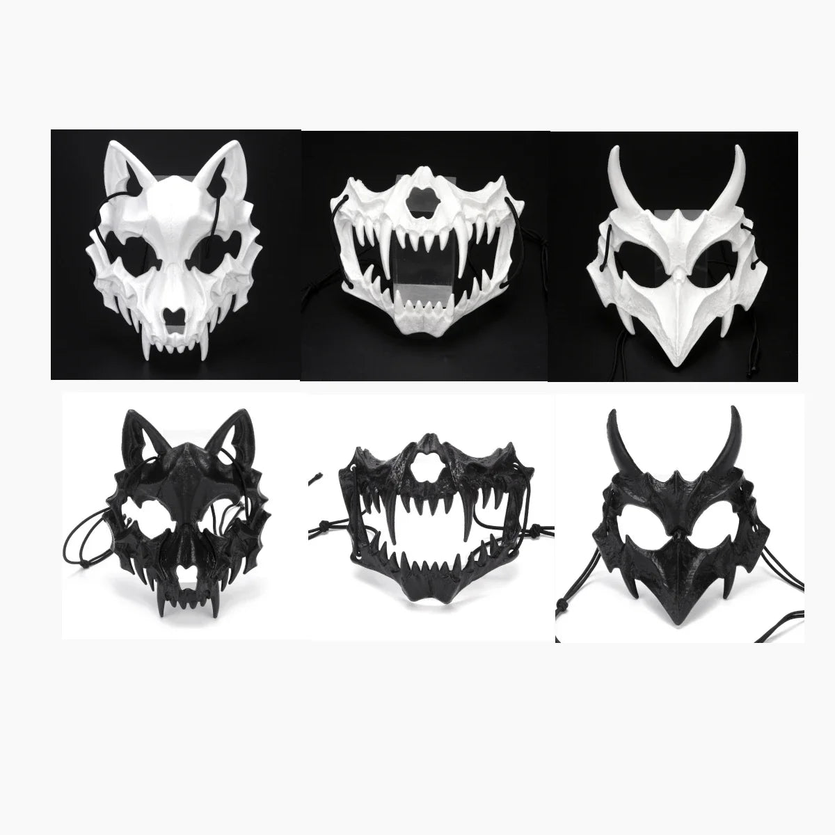 イベント・ハロウィングッズ｜ホラー系スカル型風マスク