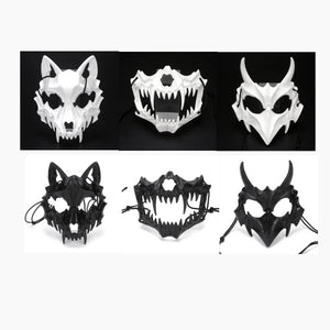 イベント・ハロウィングッズ｜ホラー系スカル型風マスク
