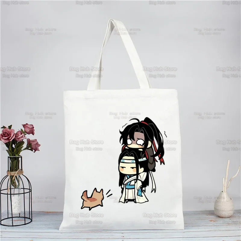 |ノベルティ用品 | 魔道祖師柄 ジュートエコバッグ| 34×38c