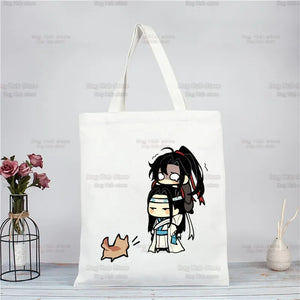 |ノベルティ用品 | 魔道祖師柄 ジュートエコバッグ| 34×38c
