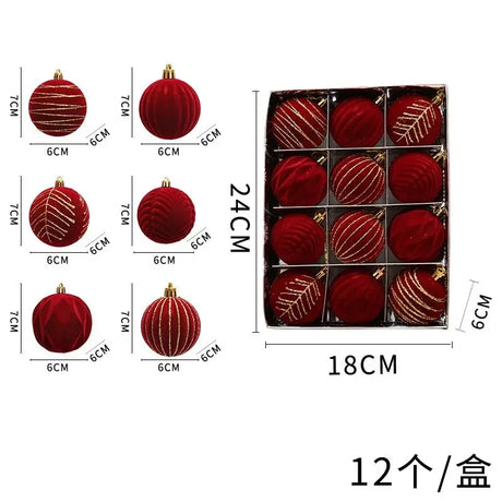 イベント・クリスマス装飾｜バーガンディ色のクリスマスボールペンダント