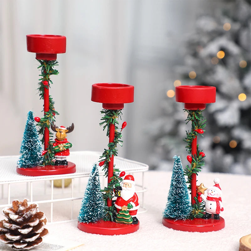 冬 架空の町 クリスマス キャンドルホルダー クリスマスキャンドルホルダー インテリアデコレーション｜誉PRINTING