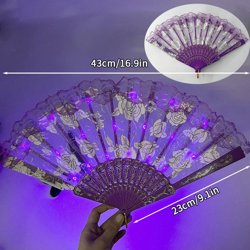イベント・ハロウィングッズ｜光る！LED扇子(電池式）
