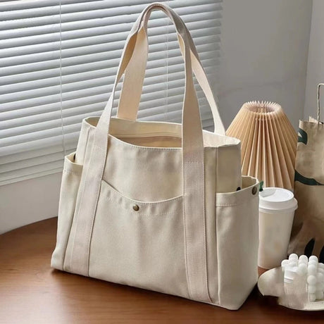 |ノベルティ用品 | ファスナー付きキャンバストートバッグ