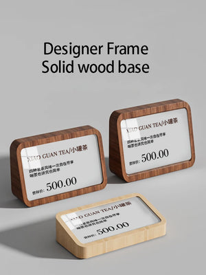 無垢材縦型カードホルダーディスプレイ