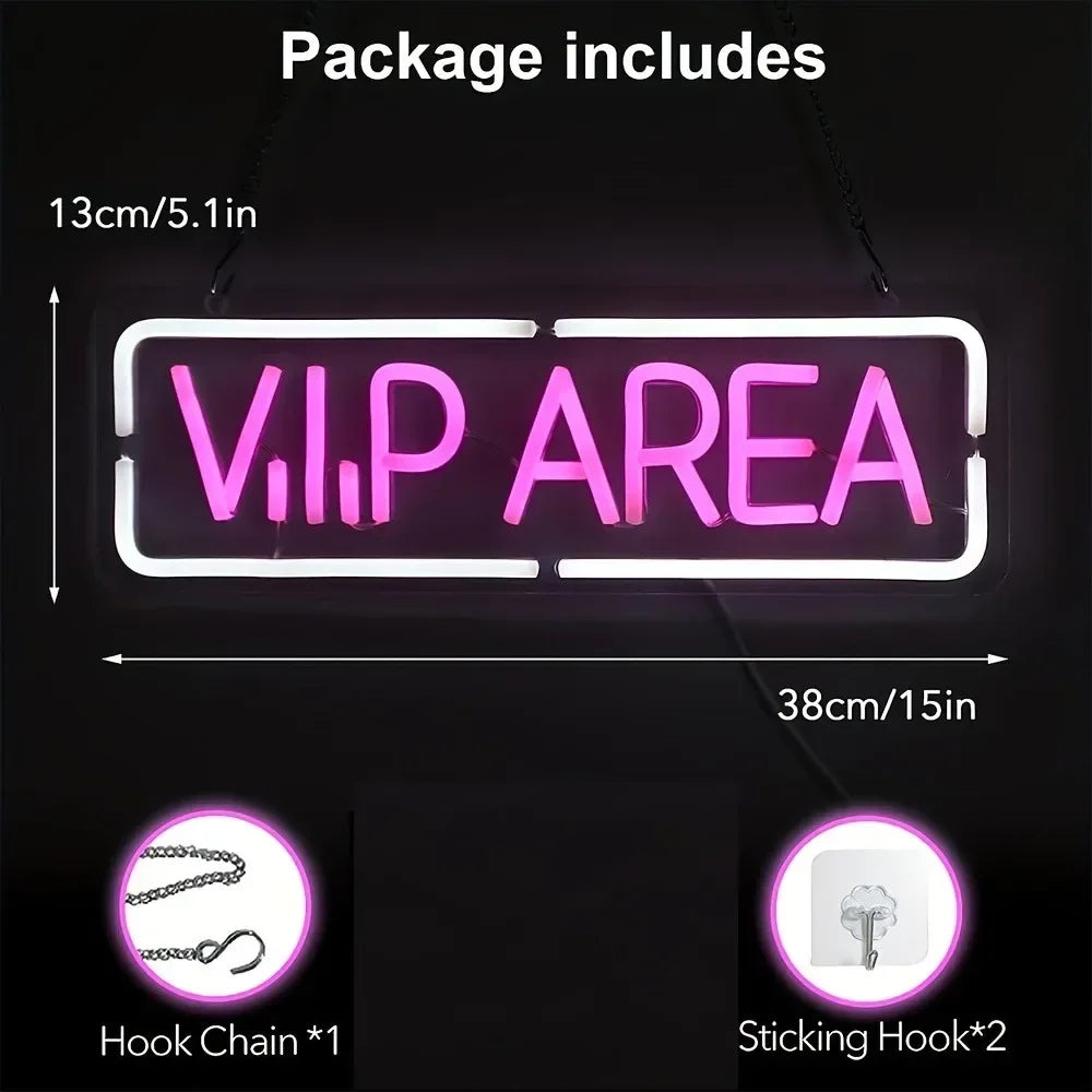 VIP AREA LEDネオンサインライト