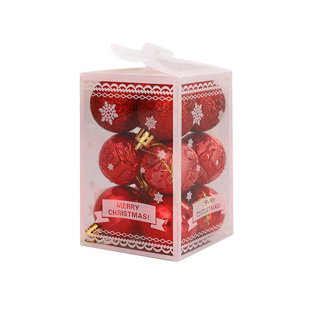 イベント・クリスマス装飾｜カラフルクリスマスボールオーナメント12個セット