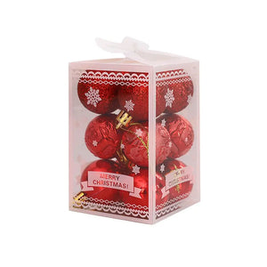 イベント・クリスマス装飾｜カラフルクリスマスボールオーナメント12個セット