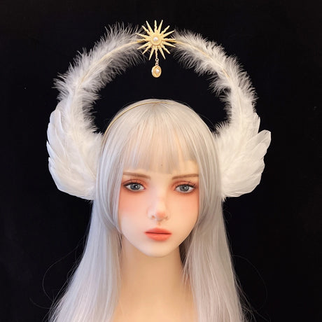 イベント・ハロウィングッズ｜エンジェル風ヘアクリップ