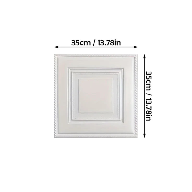 【DIY用】３Dアンティーク柄 壁面風ステッカー(35cmX35cm）