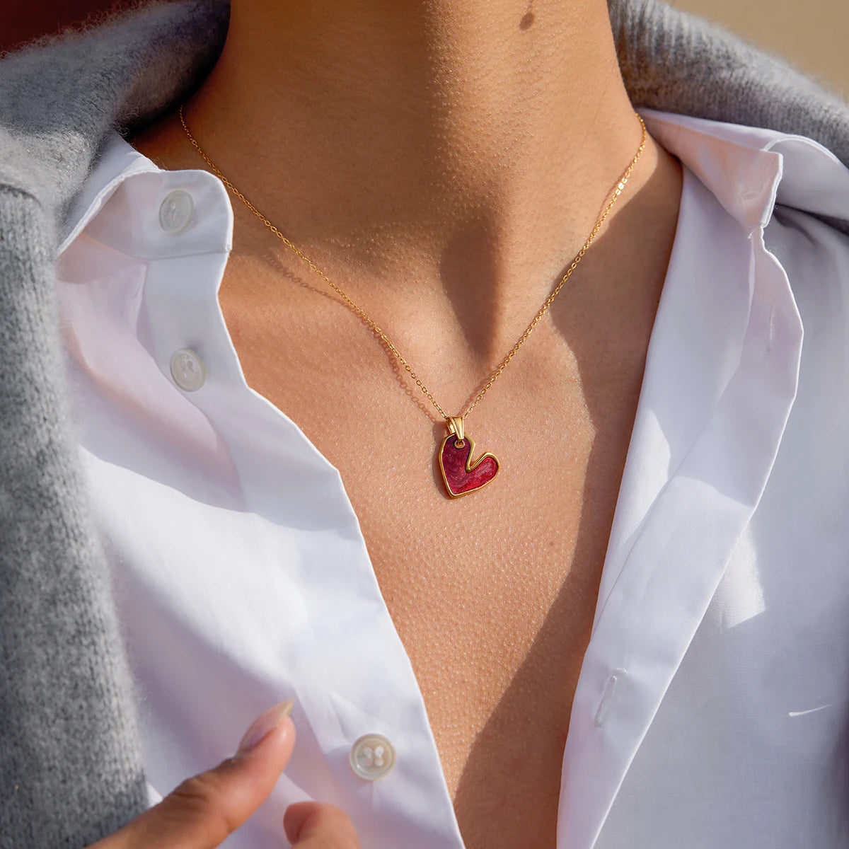 ヴィンテージレッド ラブフープジュエリーセット