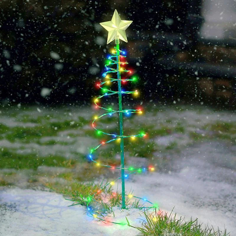イベント・クリスマス装飾｜ソーラー充電式 LEDクリスマスツリーライト(50㎝)